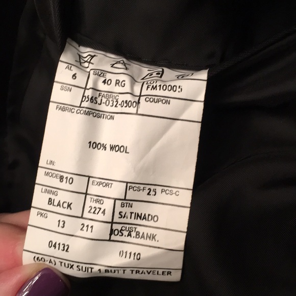 Black Jos A Bank Tux - Picture 5 of 8